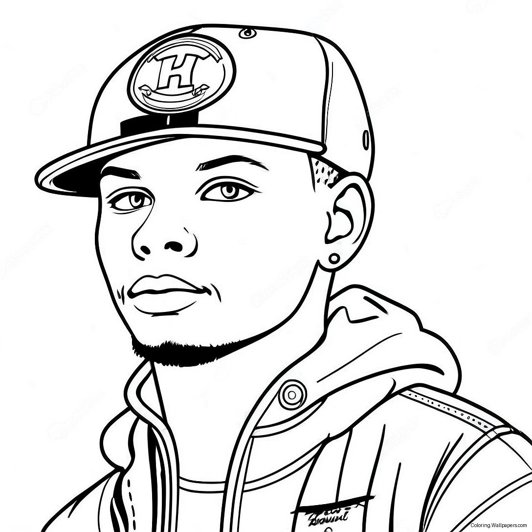 Página Para Colorear De Kane Brown 40014