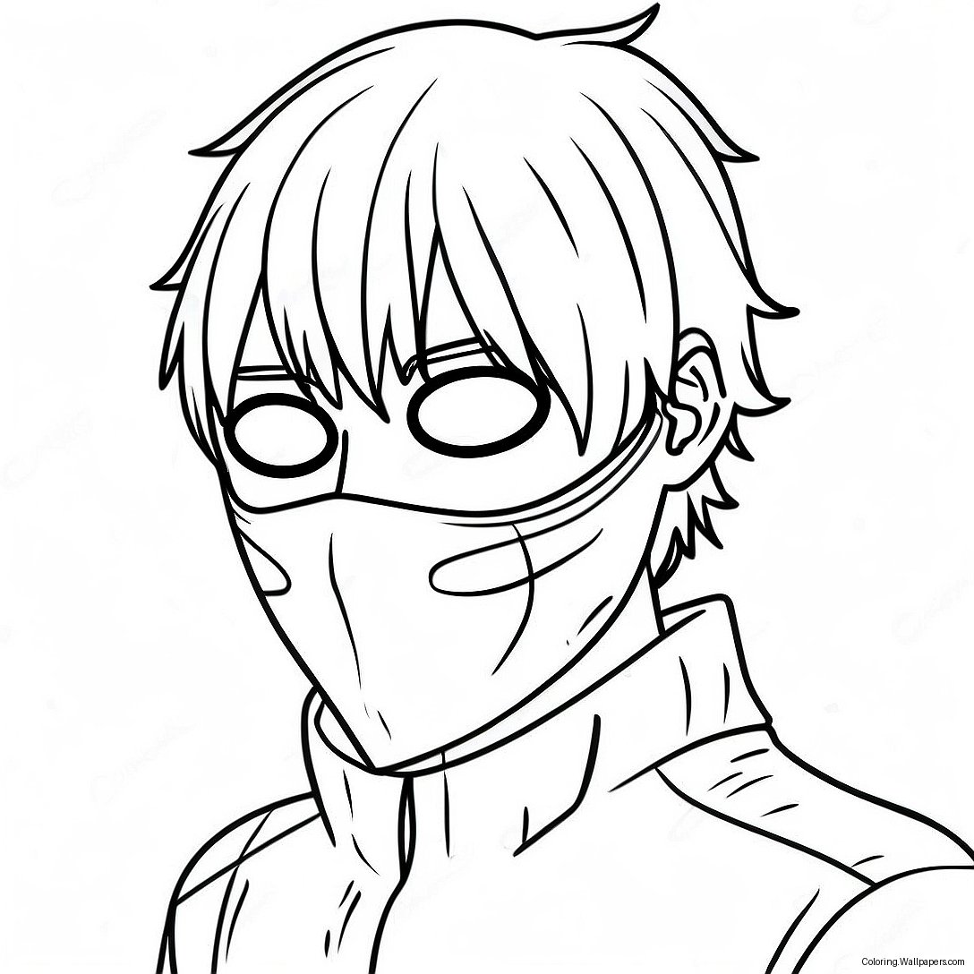 Kaneki Ken In Mask Coloring Page 16495