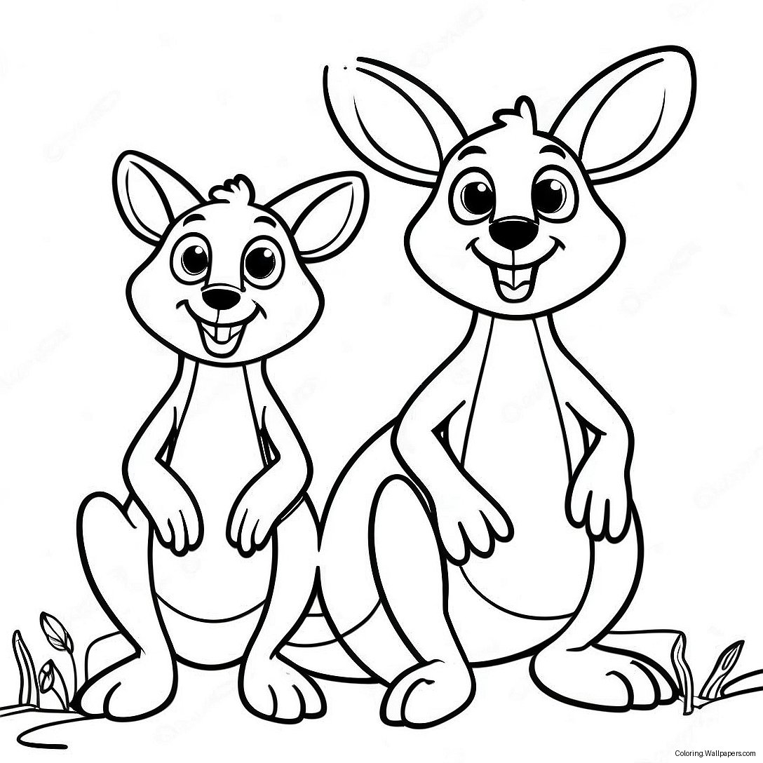 Kanga Und Roo Ausmalbild 25639