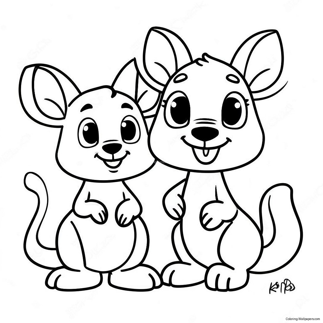 Kanga And Roo Coloring Page 25640