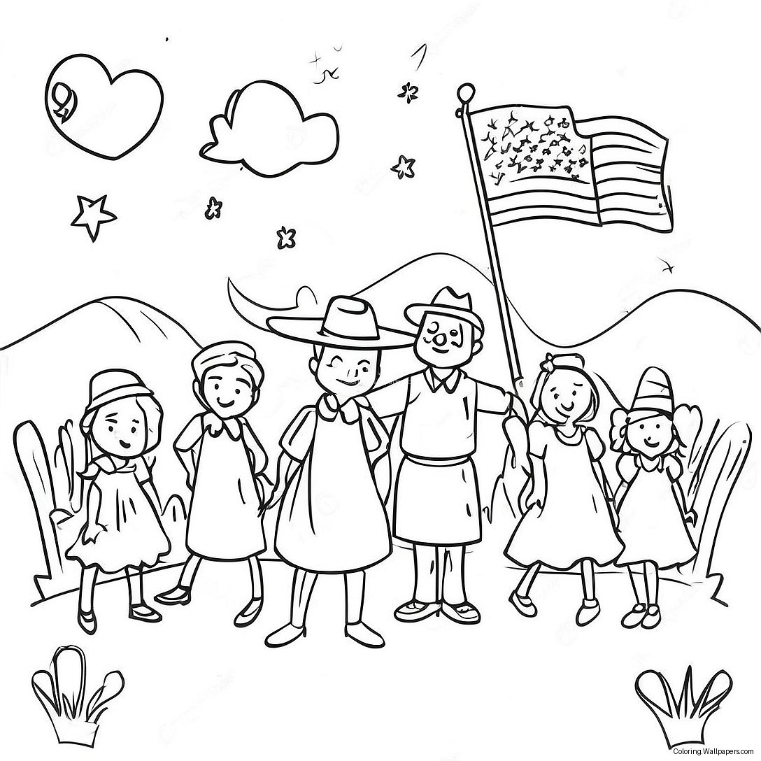 Kansas Day Celebration Coloring Page 17567