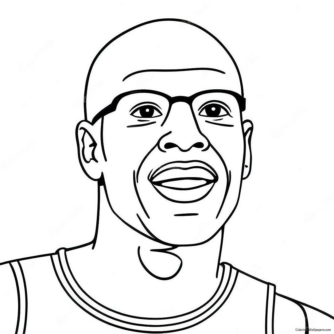 Página Para Colorear De Kareem Abdul Jabbar En Acción 40656