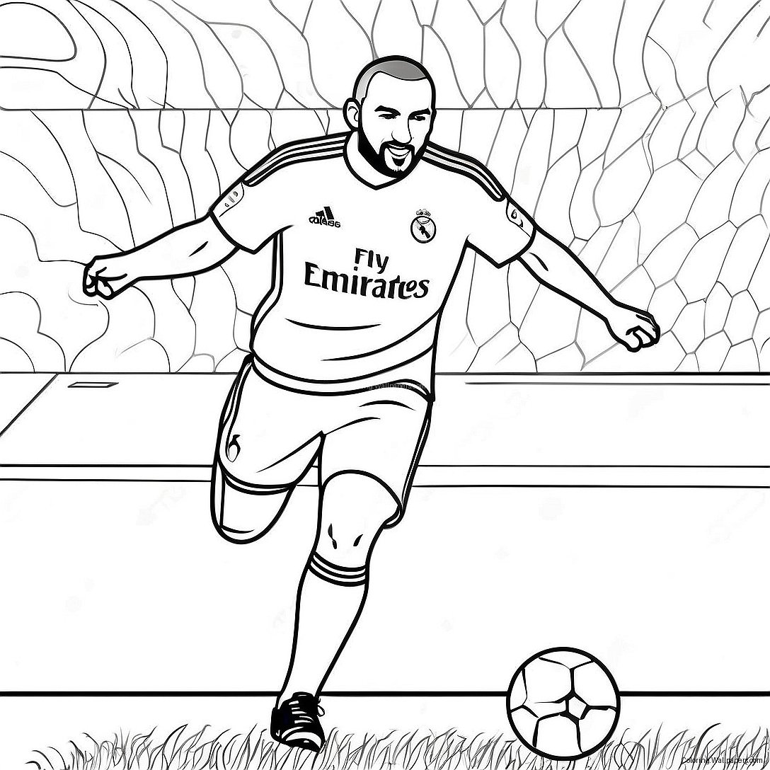 Page À Colorier De Karim Benzema Marquant Un But 51863