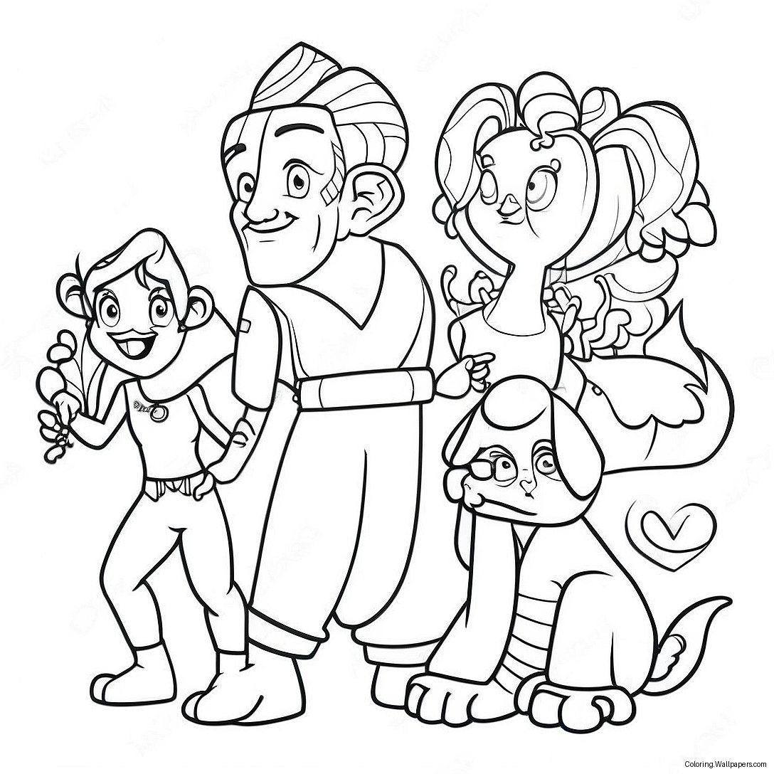 Karmas World Characters Coloring Page 45924 36305 