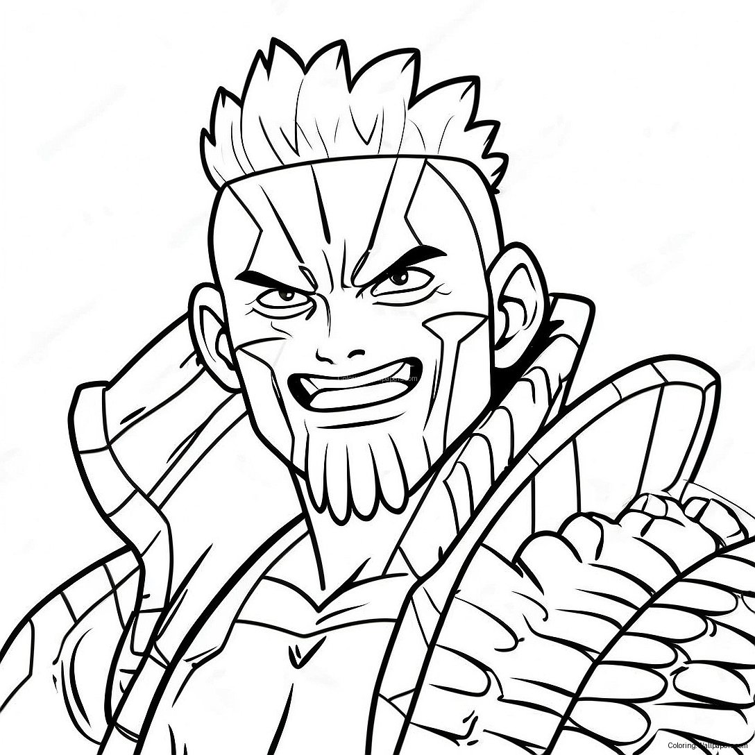 Katakuri With Mochi Powers Coloring Page 40389