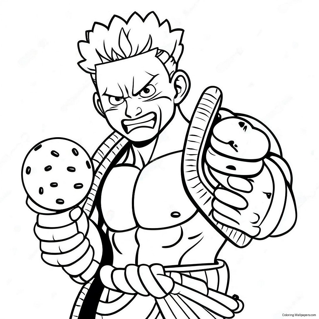 Katakuri Med Mochi Kræfter Farvelægningsside 40390