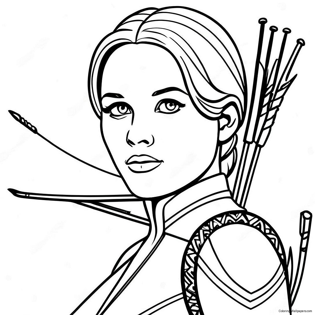 Katniss Everdeen Coloring Page 48397