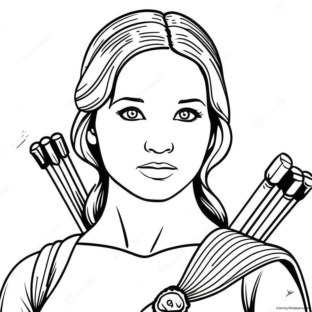 Katniss Everdeen Coloring Page 48400