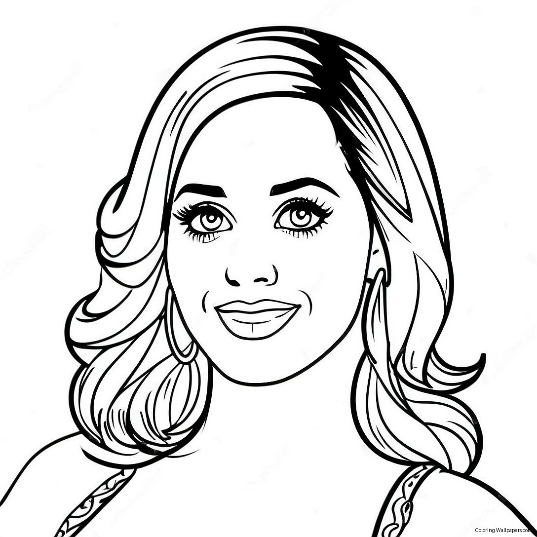 Página Para Colorear De Katy Perry 33206