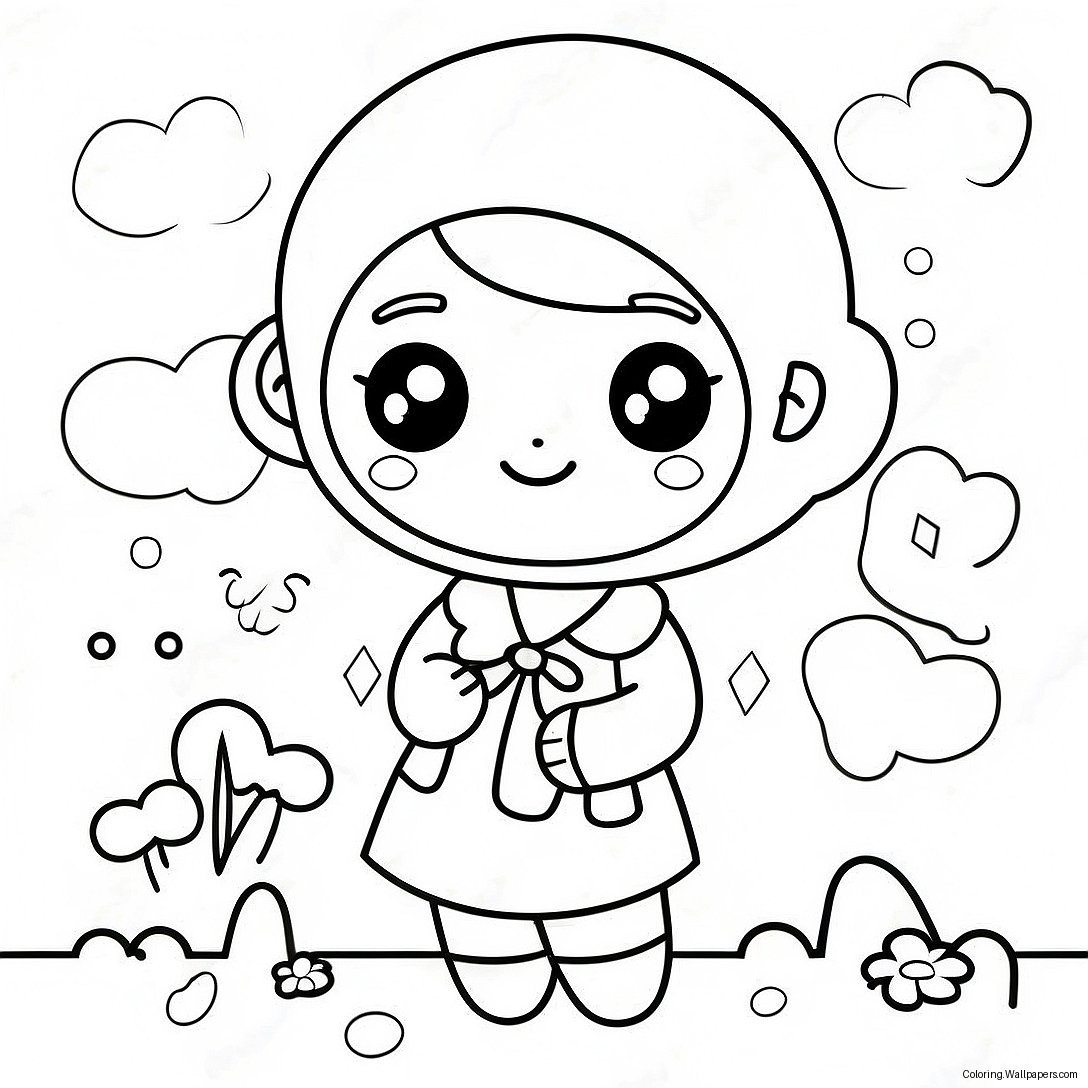 Kawaii Chan Coloring Page 53368