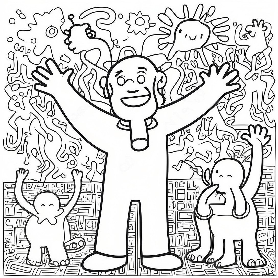 Keith Haring Boyama Sayfası 11575