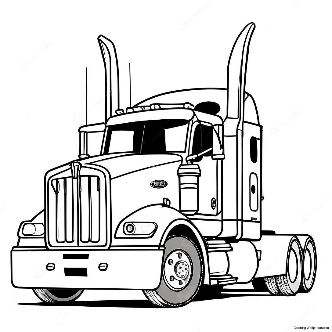 Page À Colorier De Camion Kenworth 22756