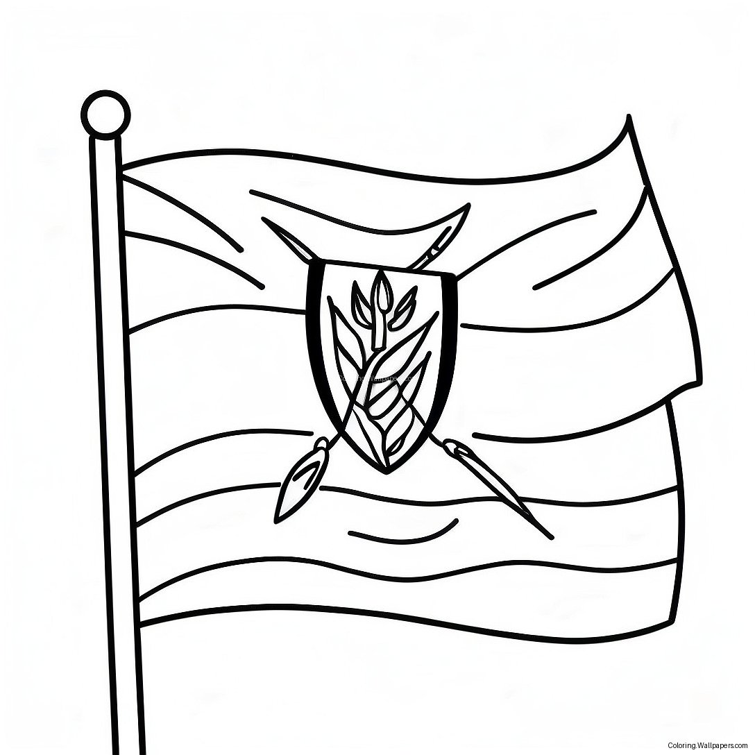 Kenya Flag Coloring Page 27198