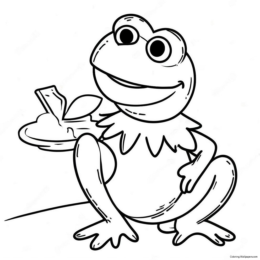 Página Para Colorir Do Kermit, O Sapo 36602