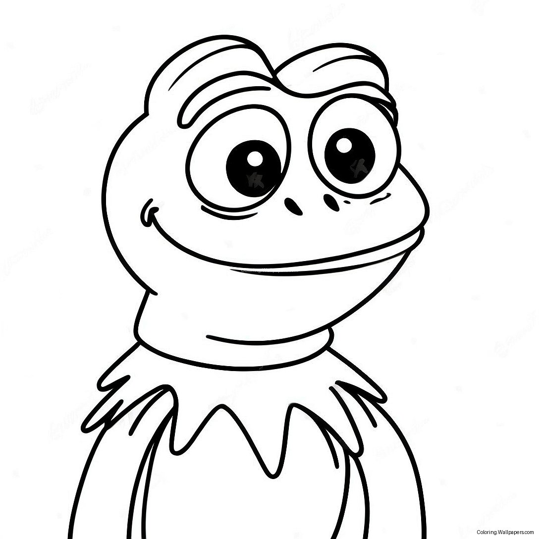 Página Para Colorear De Kermit La Rana 43417