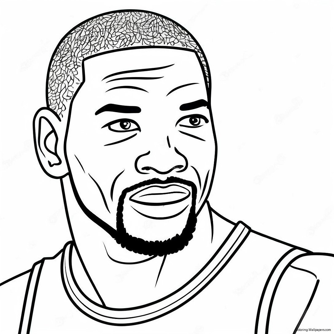 Kevin Durant Coloring Page 16866