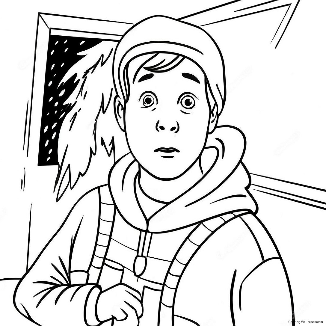 Page À Colorier De Kevin Mccallister En Train De Se Faufiler 7734