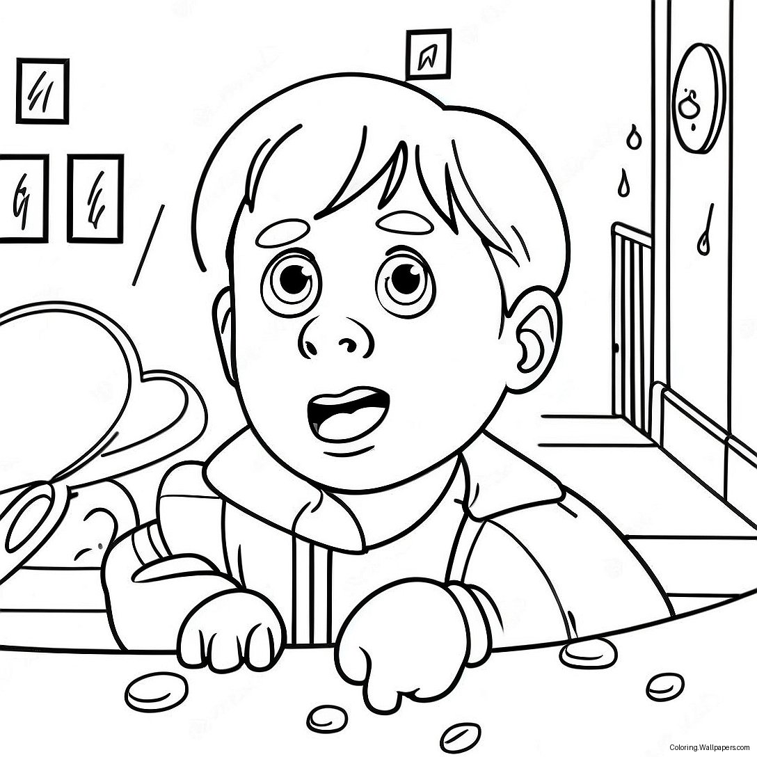 Kevin Mccallister Sneaking Coloring Page 7735