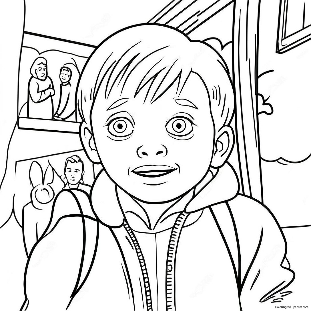 Kevin Mccallister Sneaking Coloring Page 7736
