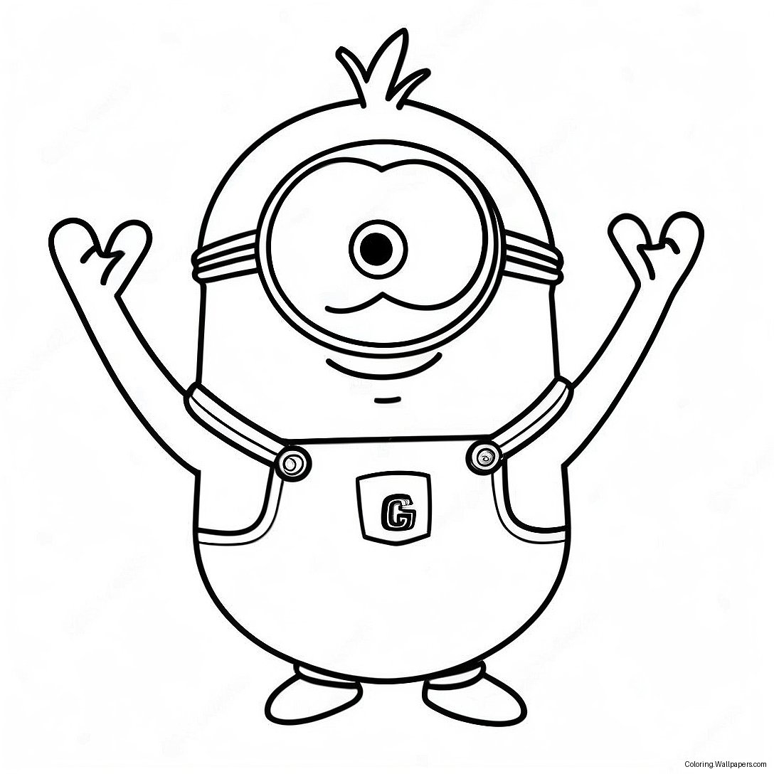 Kevin Minion Coloring Page 25297