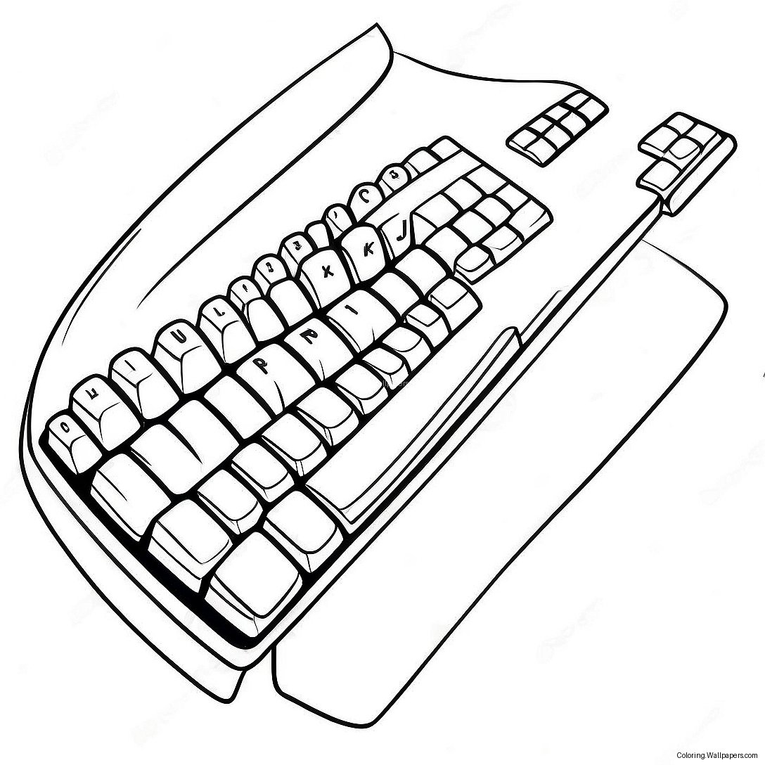 Page À Colorier De Clavier 49017