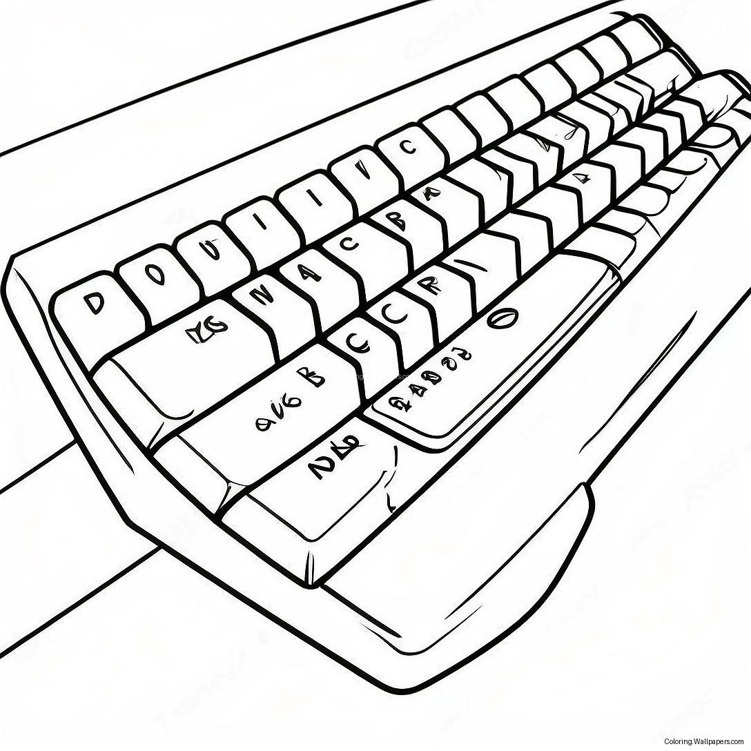 Page À Colorier De Clavier 49020