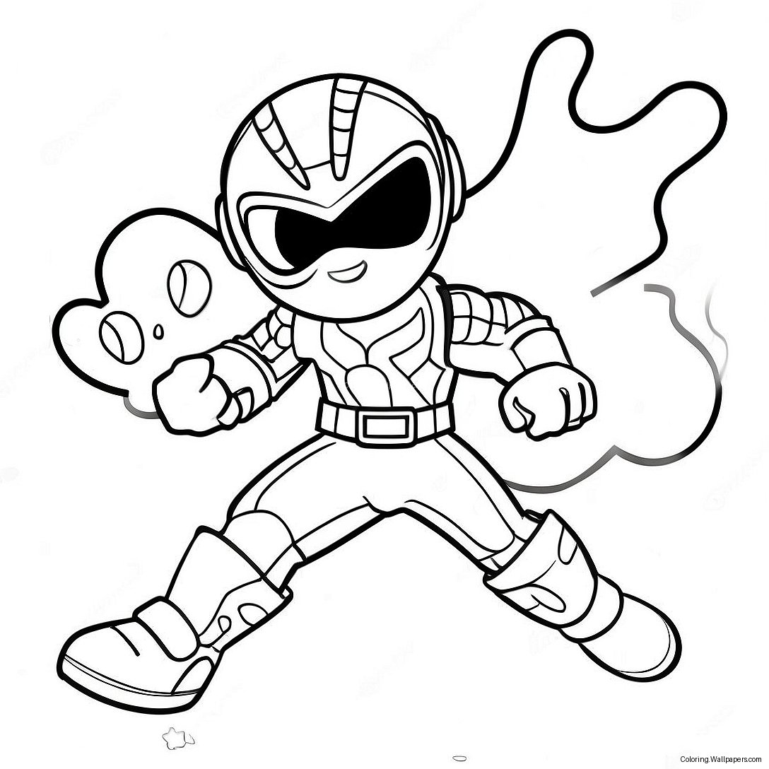 Kid Danger In Action Coloring Page 6806