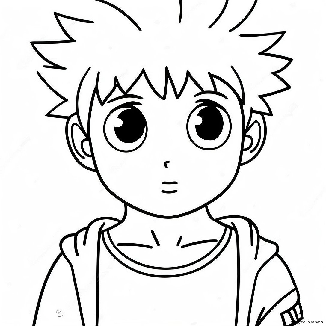 Killua Kleurplaat 23314