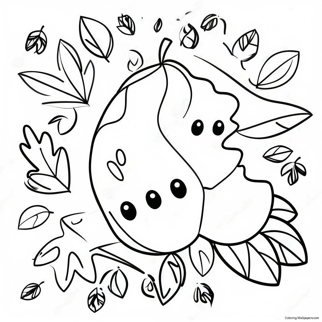 Kindergarten Fall Leaves Coloring Page 35753