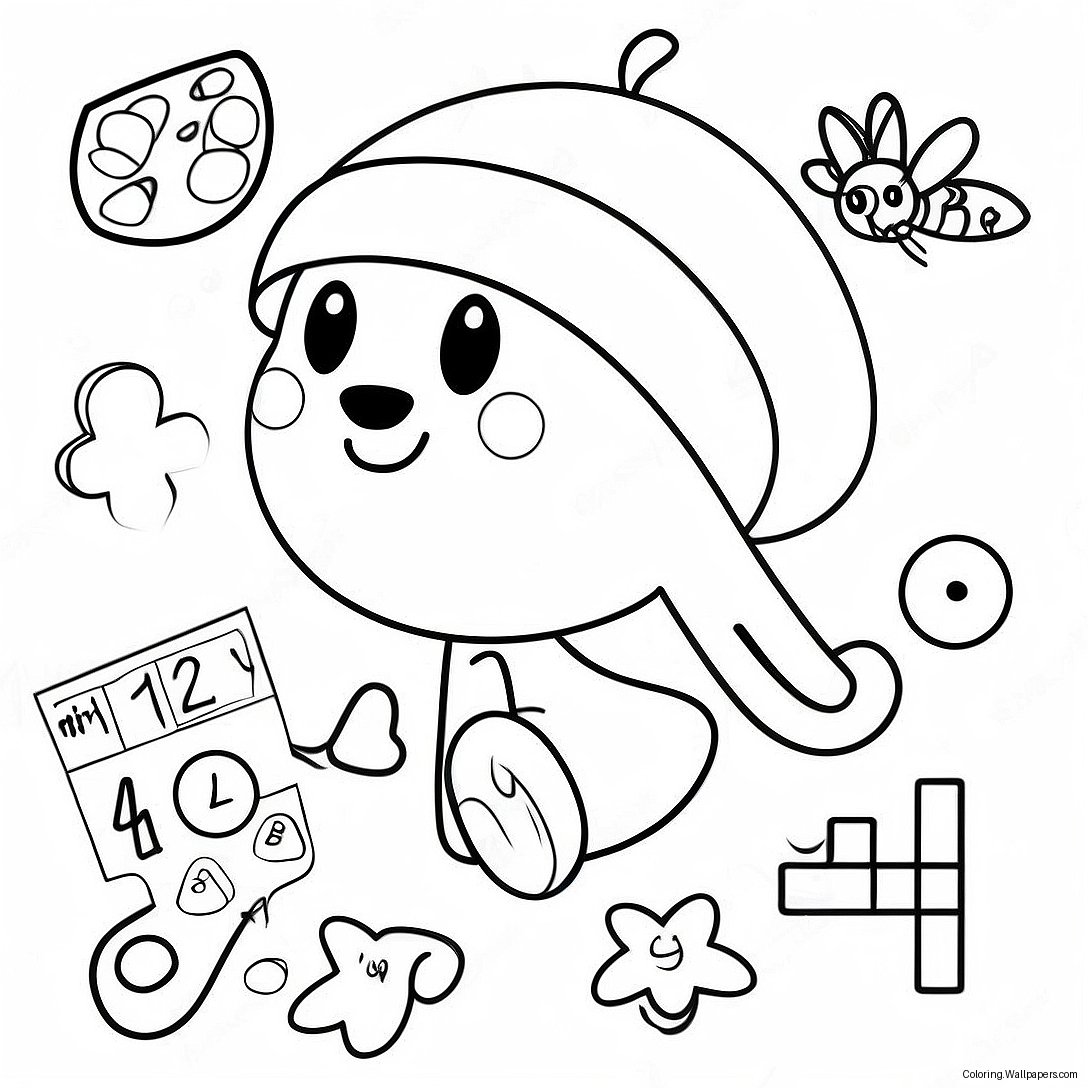 Kindergarten Math Addition Coloring Page 14673