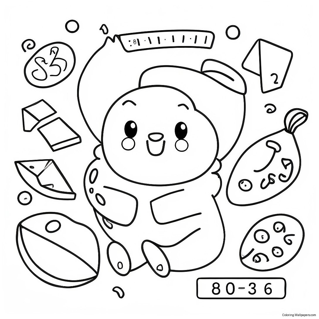 Kindergarten Math Subtraction Coloring Page 14670