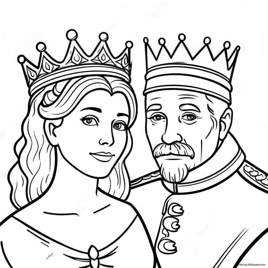 King And Queen Coloring Page 21467