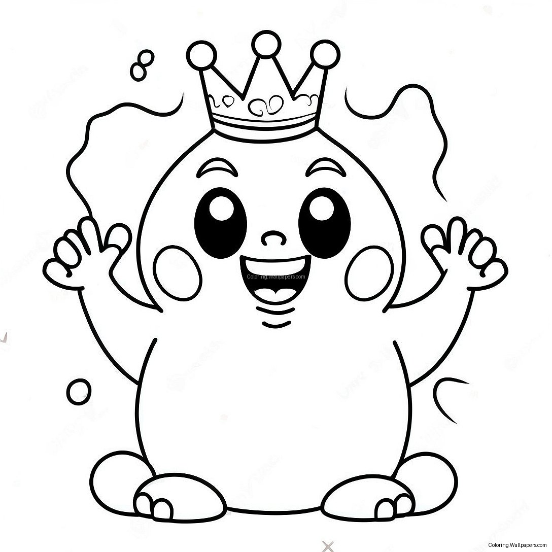 King Boo With Spooky Eyes Coloring Page 12169