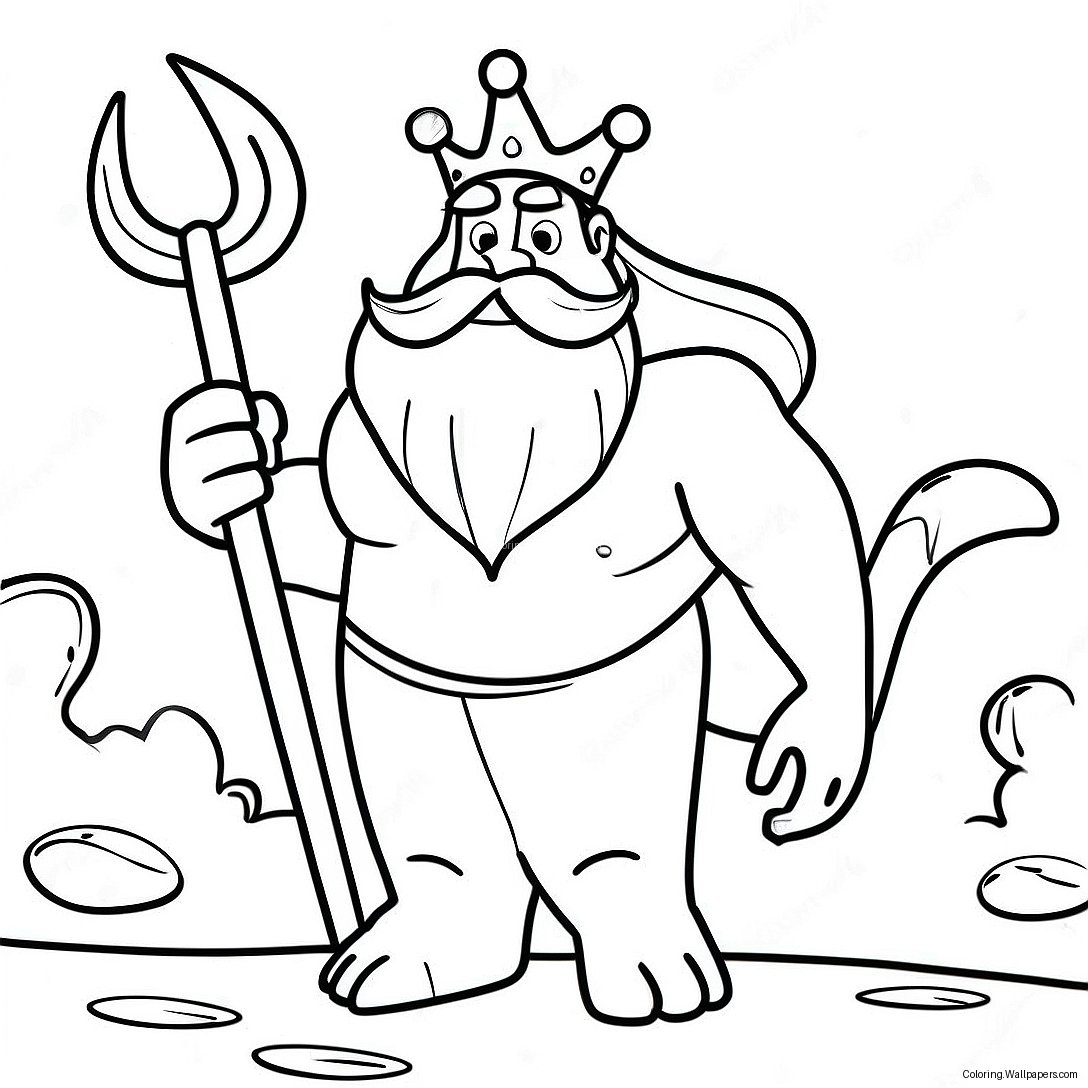 King Triton Coloring Page 33724