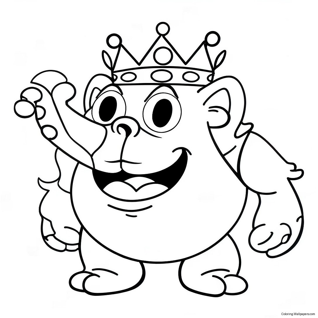 King Trollex Coloring Page 45373