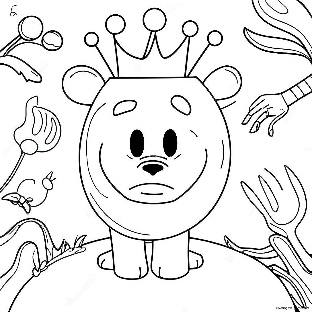 King Trollex Coloring Page 45375