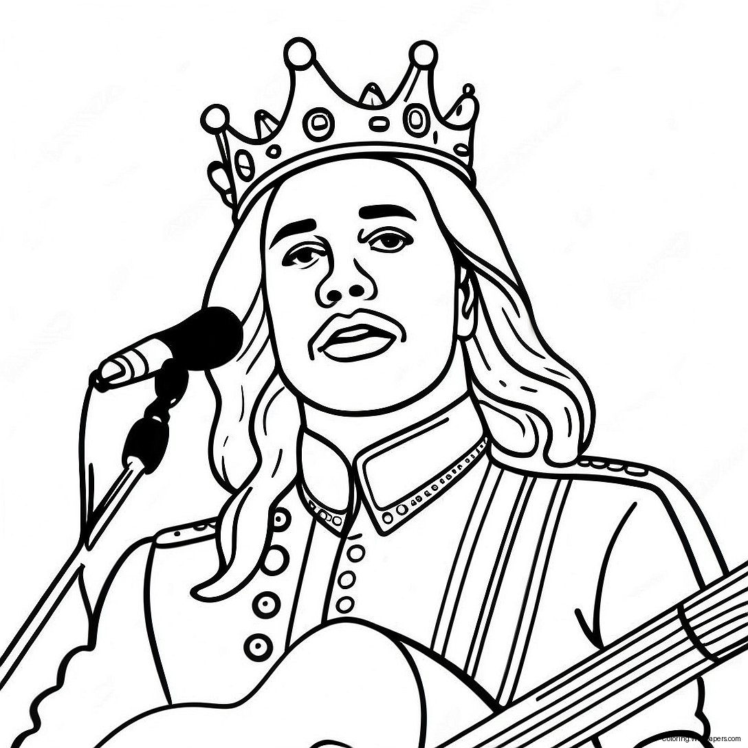 King Von In Concert Coloring Page 8590