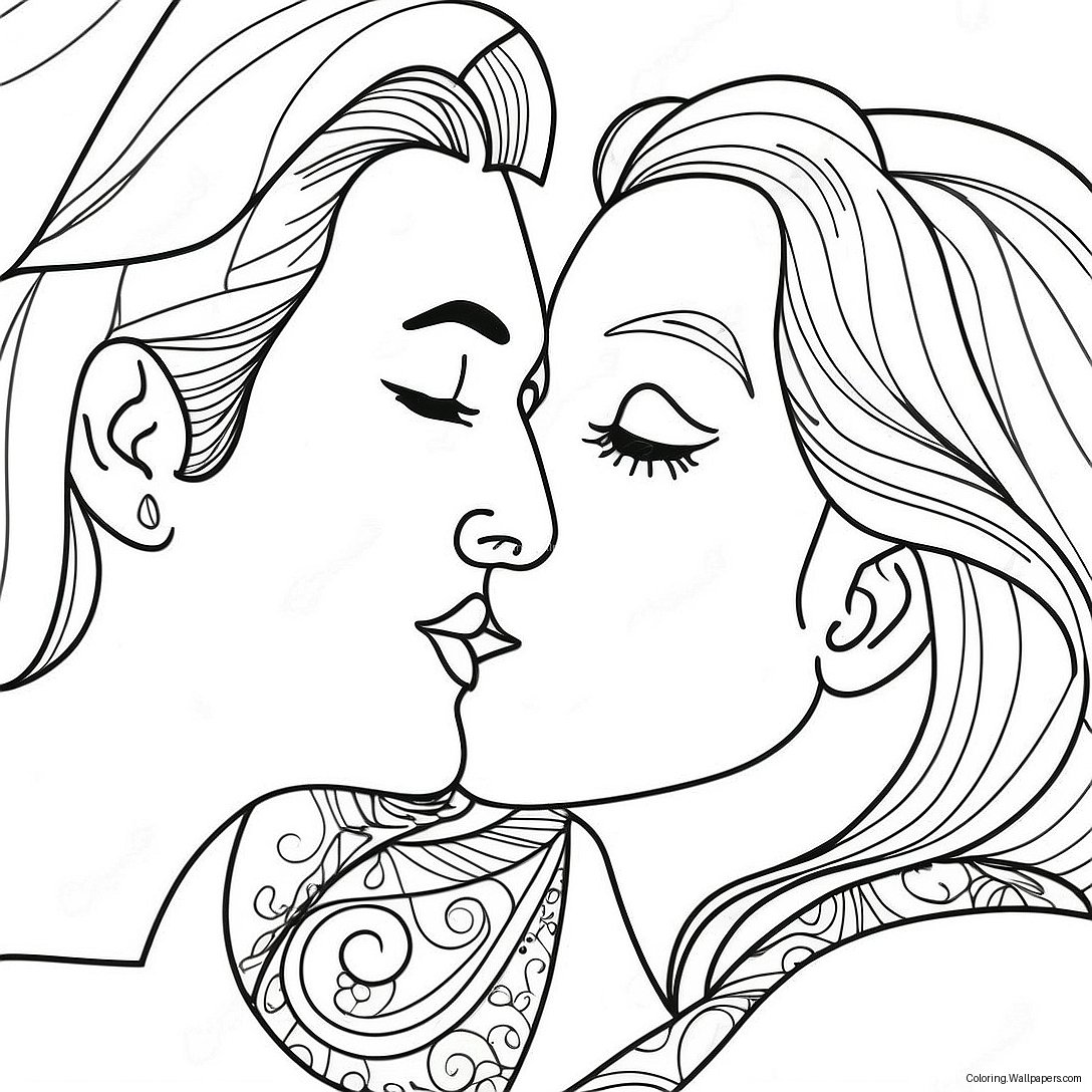 Kiss Coloring Page 20957