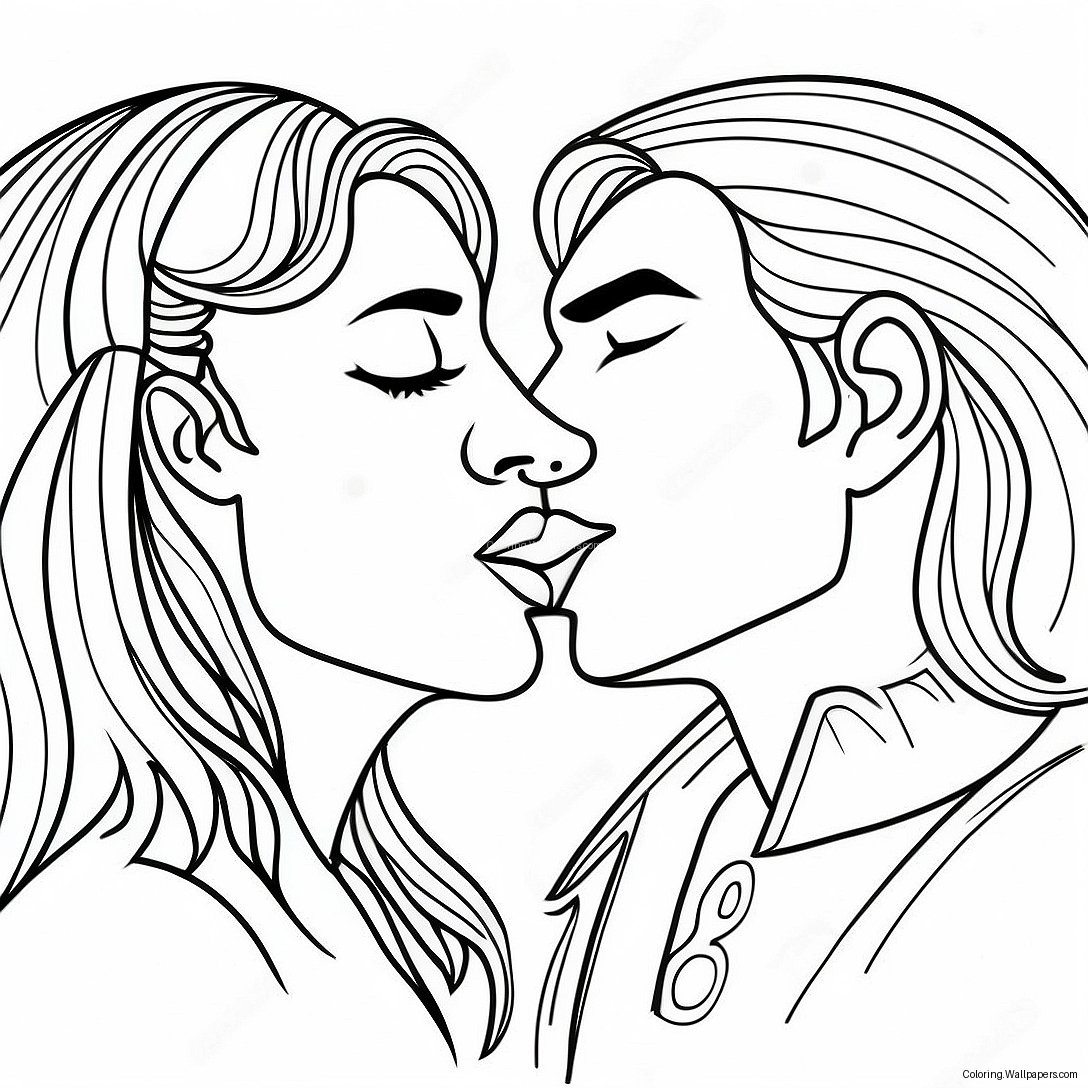 Kiss Coloring Page 20959