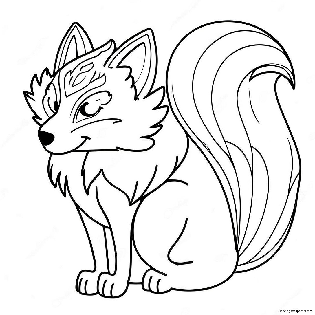 Kitsune Coloring Page 20351