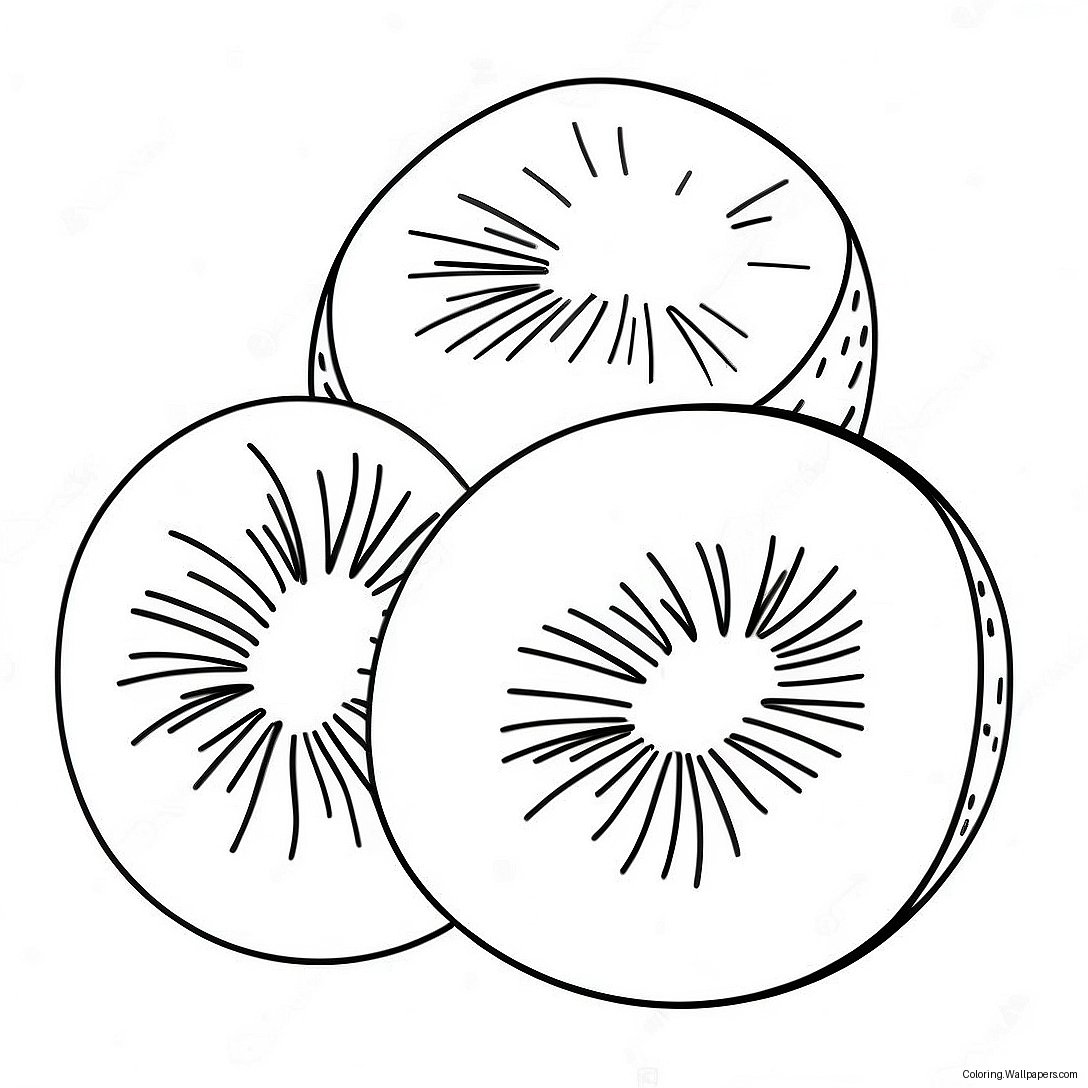 Kiwi Fruit Coloring Page 29741