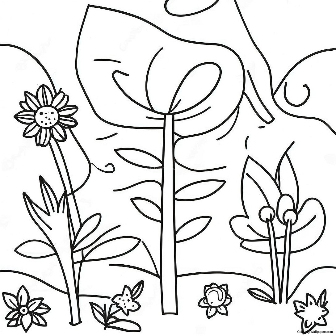 Klee's Colorful Garden Coloring Page 57013