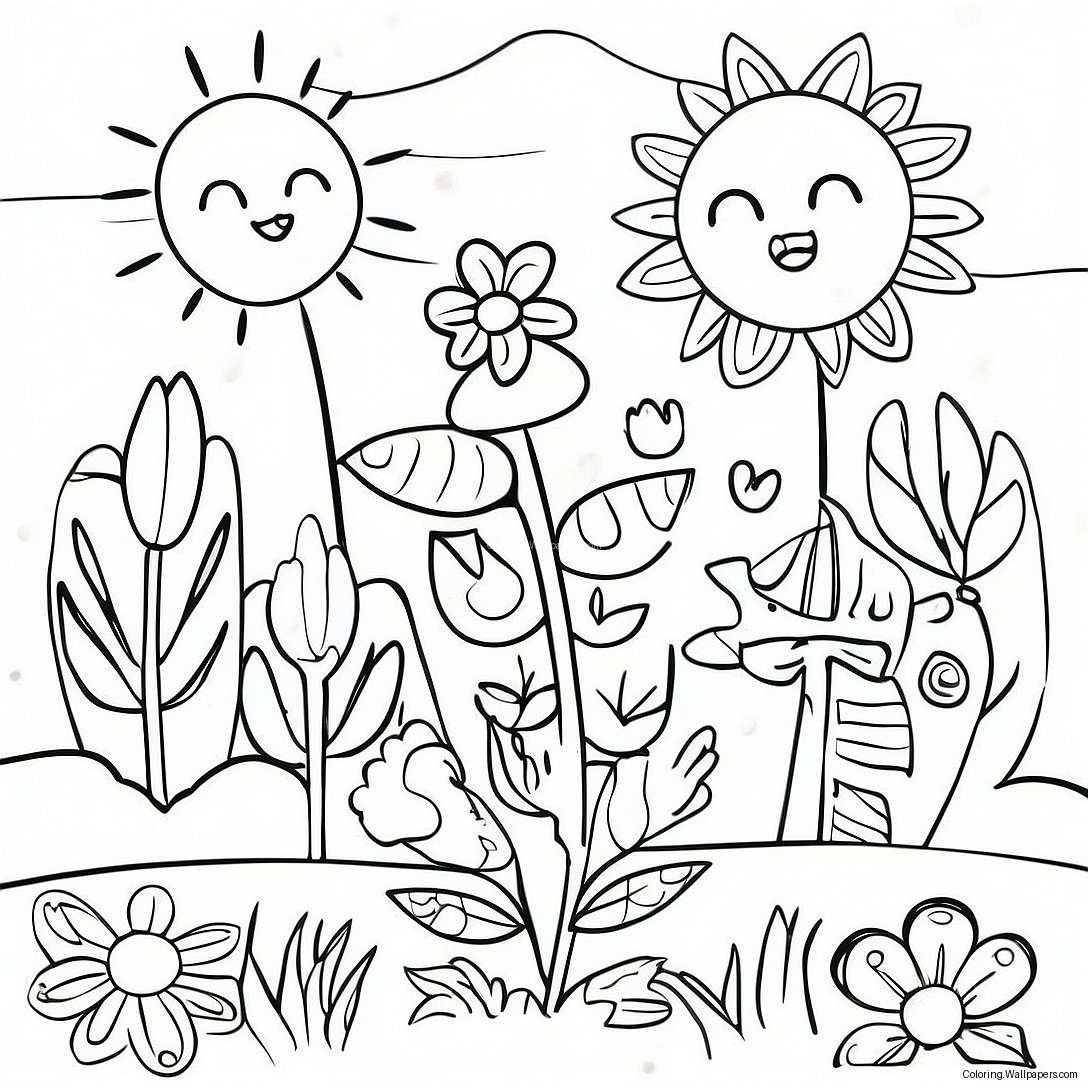 Klee's Colorful Garden Coloring Page 57015