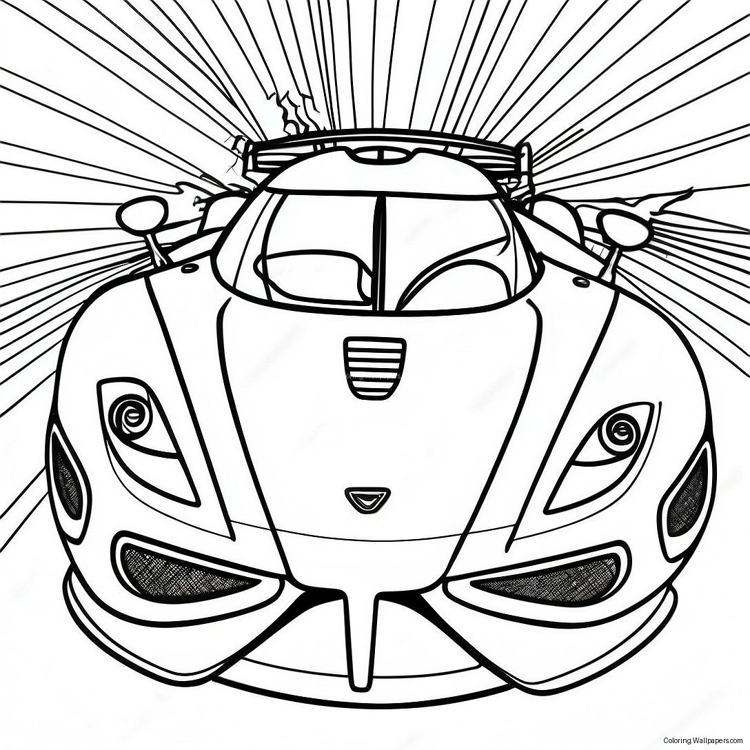 Koenigsegg Ausmalbild 26707