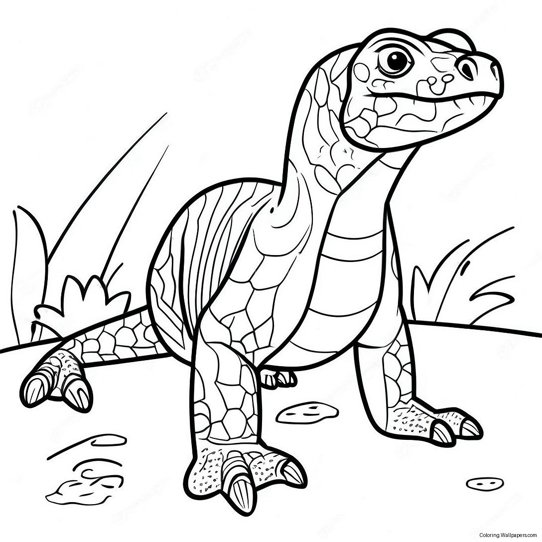 Página Para Colorear De Dragón Komodo 7209