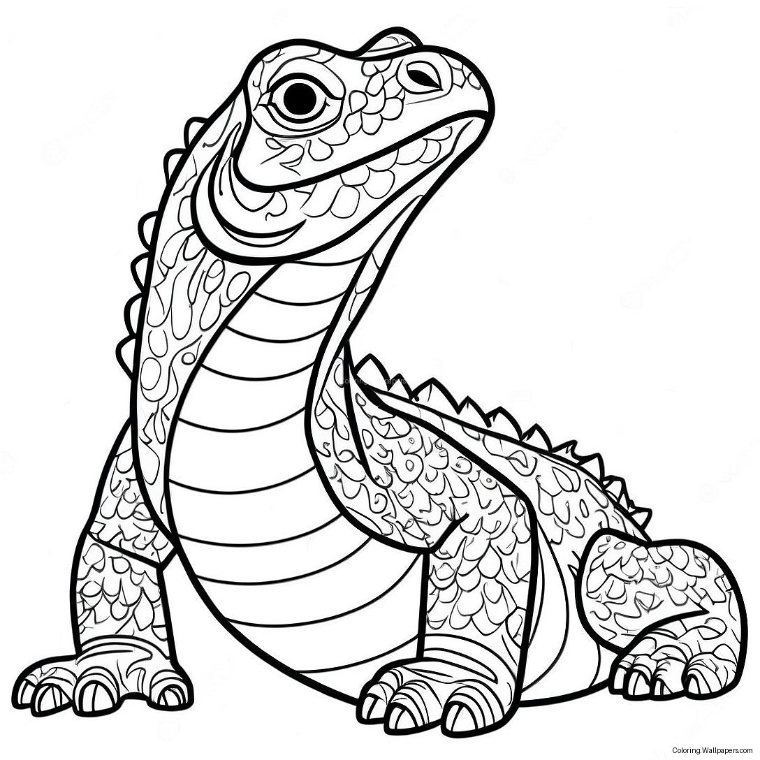 Page À Colorier Dragon De Komodo 7211