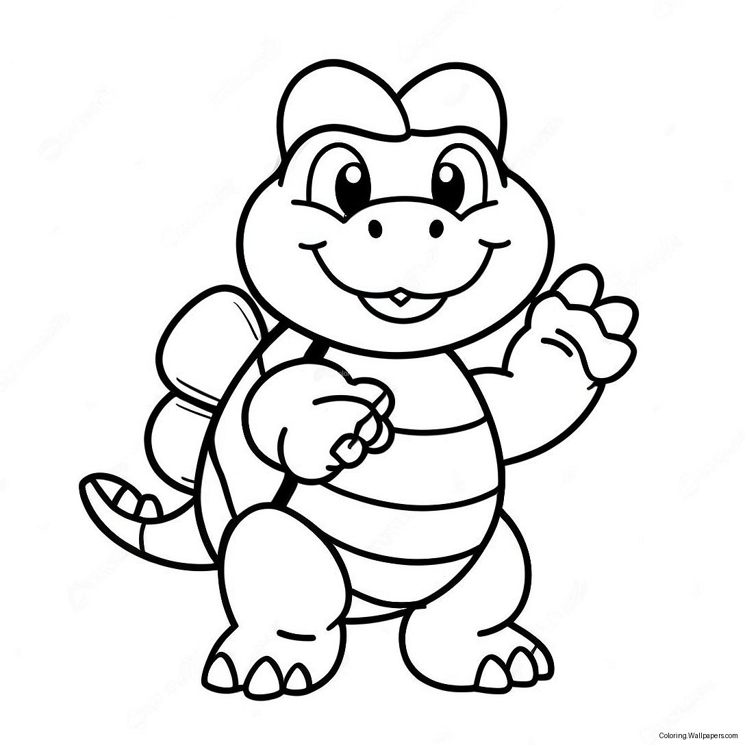 Koopa Troopa Coloring Page 24885