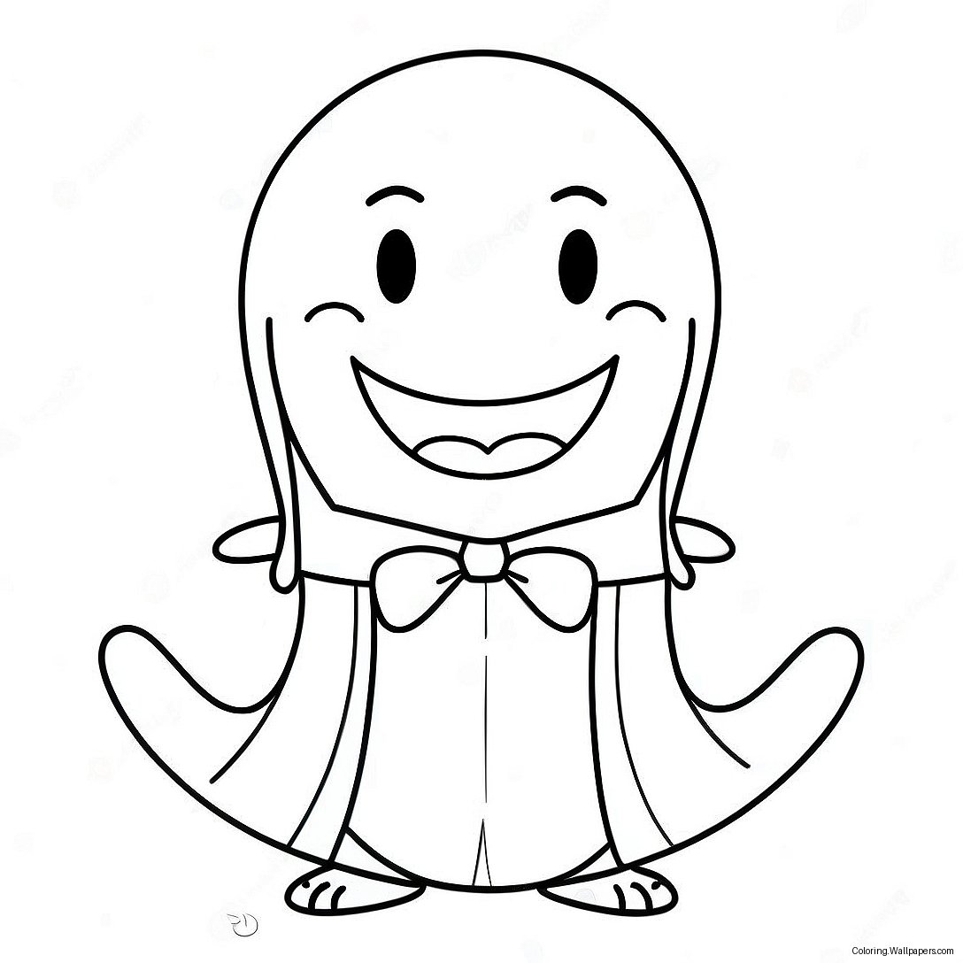 Koro Sensei Smiling Coloring Page 44084