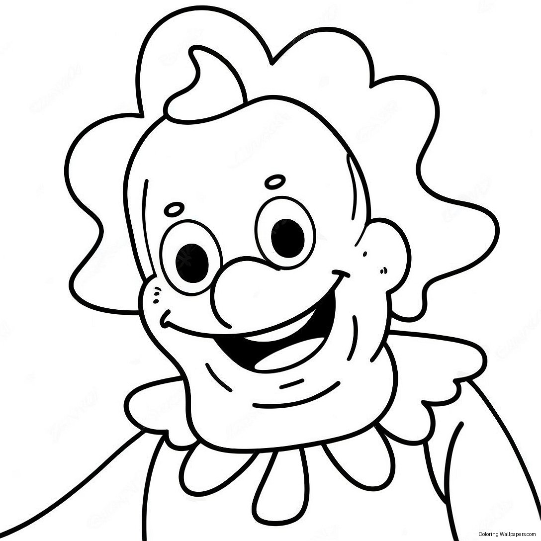 Krusty The Clown Coloring Page 41614