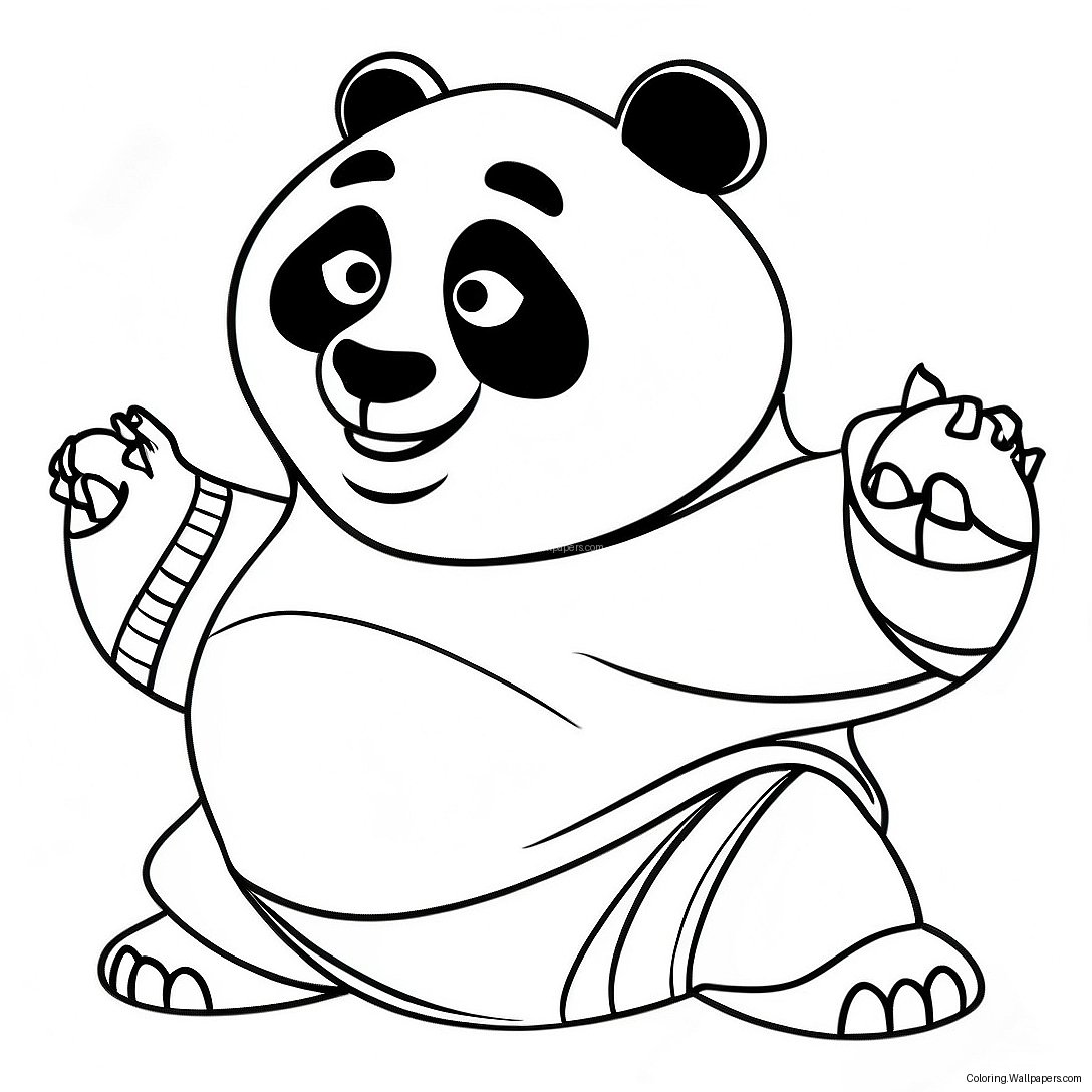 Kung Fu Panda Coloring Page 4398